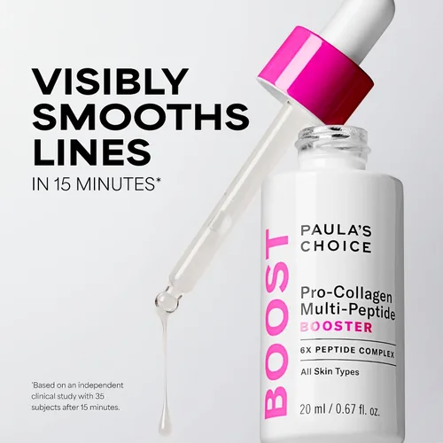 Vista 4 de Paula's Choice Pro-Collagen - Suero facial multipéptido para arrugas, suero para la cara, apoya la producción de colágeno con ácido hialurónico