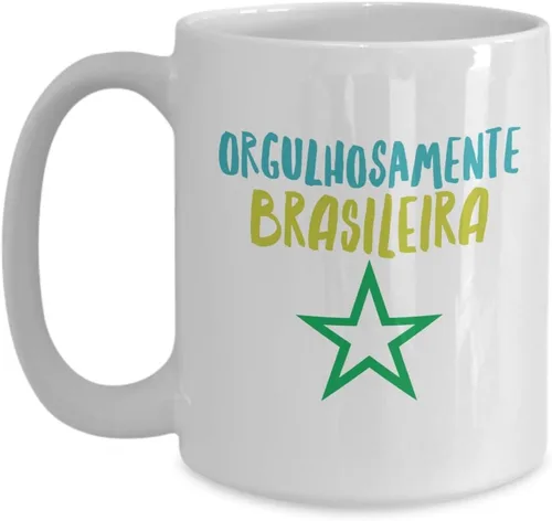 Vista 3 de Brasil Futbol Taza de Cafe Vaso, taza café divertidas, tazas personalizadas, taza de café inspiradoras, taza con mensajes positivos., 11onza