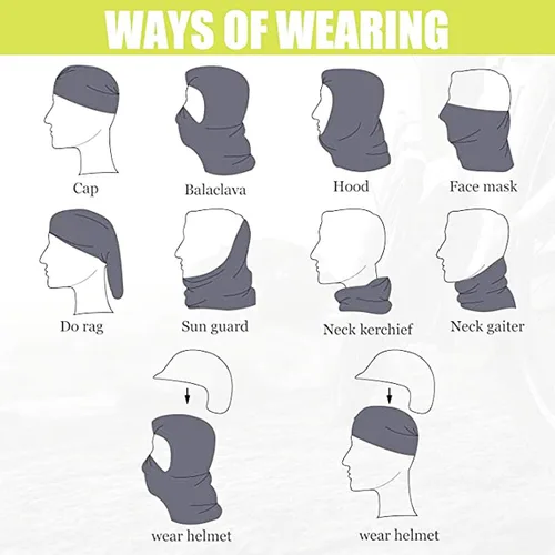 Vista 5 de Pasamontañas fino, máscara de cara completa, resistente al viento, protección solar UV, capucha para mujeres y hombres