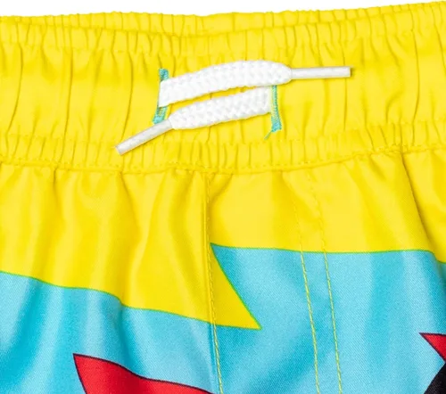 Vista 5 de RYANS WORLD Red Titan 2 piezas Rash Guard Swim Trunks Set