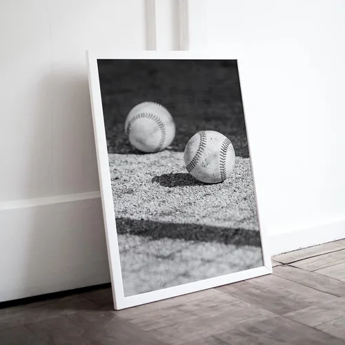 Vista 3 de Impresiones artísticas de pared de béisbol, póster de béisbol individuales (11 x 14) sin marco, decoración de sala de béisbol para hombres, niños