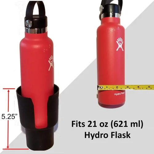 Vista 4 de Cup Keeper 2.0 - Adaptador de portavasos con banda base para vasos Hydro Flasks de 18, 20, 21, 24 oz Hydro Flasks de 12, 18, 20, 30 onzas, tazas