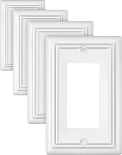 Vista 32 de Juego de 1 placa de pared de metal, bronce envejecido Midsize 1 Toggle 1 Decorator Combo Wall Plate for GFCI Outlets, Light Switches, Ideal for