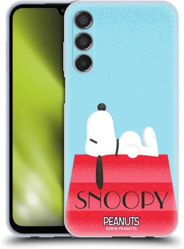 Vista 286 de Head Case Designs Snoopy Deco Dreams - Funda de gel con licencia oficial de Peanuts Blue Pattern [protección de grado militar] compatible con Google