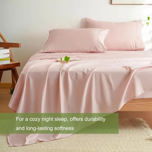 Vista 4 de Mohap - Juego de sábanas de microfibra cepillada, ropa de cama suave de lujo, resistente a la decoloración