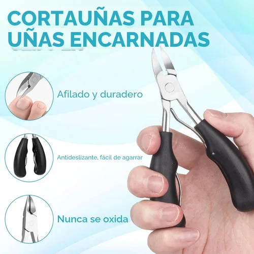 Vista 7 de Kit Profesional para Retirar Uñas Encarnadas, Incluye Gotas Correctoras de Uñas Encarnadas, Parche Corrector, Cortauñas, Lima de Uñas, Herramientas