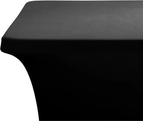 Vista 5 de LZY Fundas de mesa de elastano de 6 pies, manteles elásticos/ajustables para mesa plegable de 6 pies, manteles rectangulares de elastano para bodas
