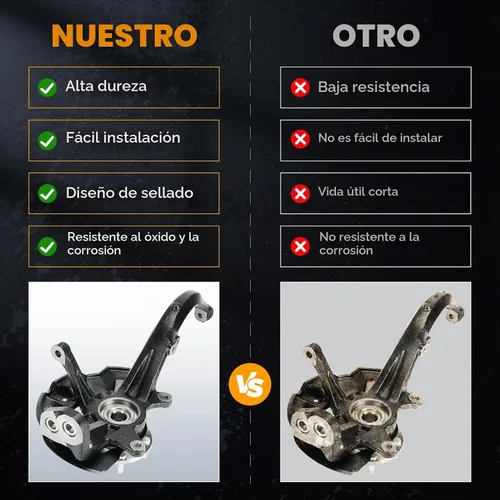 Vista 3 de 2 PIEZAS de conjunto de rodamiento de cubo de rueda de estriberas delanteras para Ford Fusion 2006-2012, para Mercury Milan 2006-2011, para Lincoln