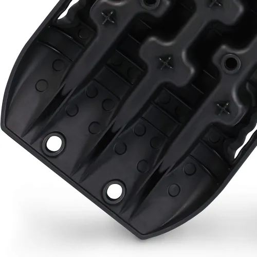 Vista 6 de XPV AUTO Tablas de tracción para pistas de recuperación, escalera de neumáticos, alfombrilla 4WD para arena y lodo de nieve todoterreno 4X4 (negro)