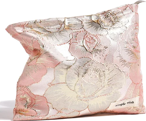 Vista 13 de Sminra Bolsa de Maquillaje Bolsa de Cosméticos Bolsa de Aseo de Lona Preppy para Mujeres Linda Bolsa con Cremallera Organizador Accesorios de Viaje