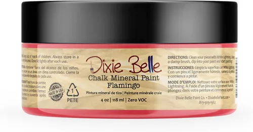 Vista 394 de Pintura para muebles con acabado de tiza Dixie Belle Paint Company - Amatista (4oz) - Pintura mineral de tiza chic púrpura profundo mate