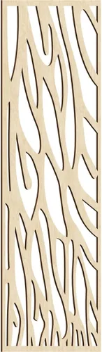 Vista 8 de 9 3/8"W x 24 3/8"H x 1/4"T Bristol Decorativos Paneles de Pared de Madera Calado, Cereza