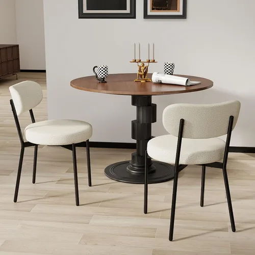 Vista 12 de Murago Taburetes de bar de altura de mostrador, juego de 2, taburetes de bar modernos sin respaldo de 24", ideales para encimera de cocina, isla