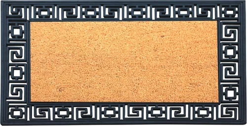 Vista 8 de A1HC - Tapete para puerta de entrada, 24 x 39 pulgadas, duradero, grande, para exteriores, antideslizante, con parte trasera de goma, perfil