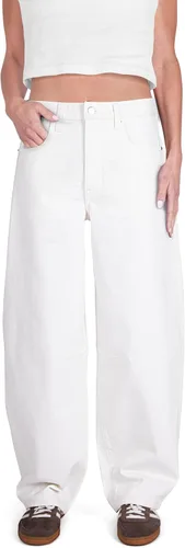 Vista 10 de Jeans Vaqueros de Barril Holgados para Mujer, de Pierna Ancha, de Tiro Medio, Denim Premium