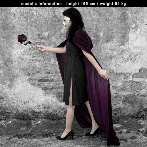 Vista 5 de Mayplous Disfraz de Halloween capa de terciopelo capa de terciopelo vestido de juego de roles