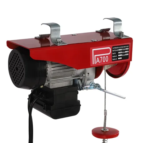 Vista 6 de Electric Hoist 1543lbs, 110V Electric Winch with Wired Remote Control Single/Double Slings, Electric Lift for Lifting in Garage Factory Attic