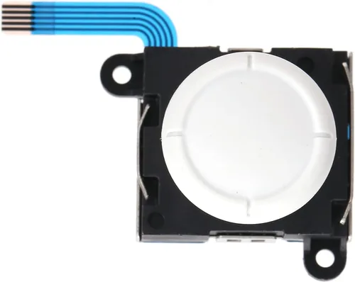 Vista 3 de Entatial Módulo de botón Joystick, ligero, compacto, resistente al desgaste, fácil de reemplazar, palillo de pulgar para interruptor Joycon (blanco)