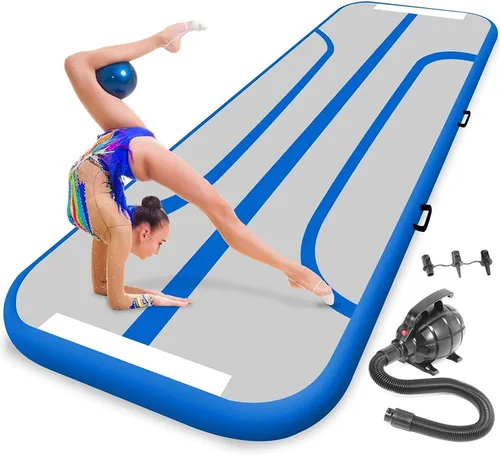 Vista 8 de SereneLife Gymnastics Inflatable Air Tumbling Floor Mat Floating Water Mat 10FT, 4in Thickness for Outdoor/Home Indoor Use Tumbling, Training