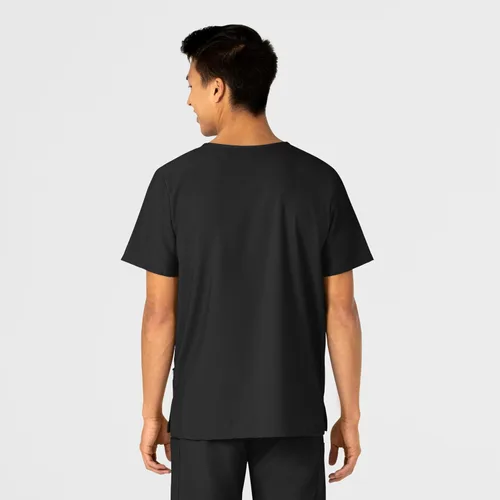 Vista 5 de Wink W123 - Camisa médica unisex con 4 bolsillos Negro