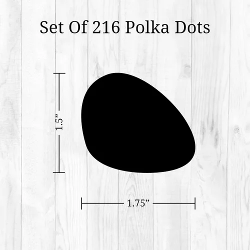 Vista 6 de Decalcomania - Calcomanías de pared con puntos negros irregulares, juego de 216 calcomanías de pared de puntos de dálmata pequeños para aula