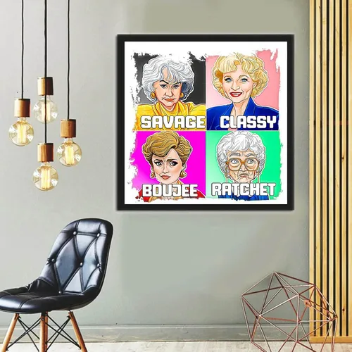 Vista 7 de bestact Kits de pintura de diamantes, kit de arte de diamantes para adultos, taladro redondo completo, pintura con diamante para regalo, decoración