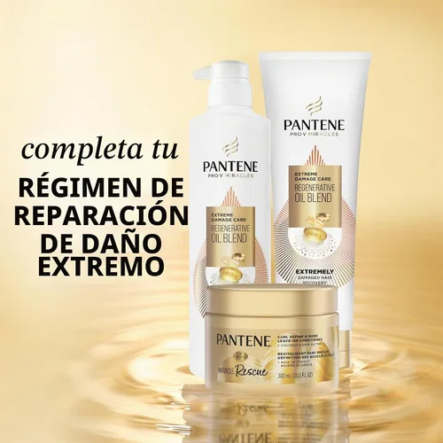 Vista 7 de Pantene Miracle Rescue Curl Define & Shine - Acondicionador sin enjuague, 10.1 onzas líquidas