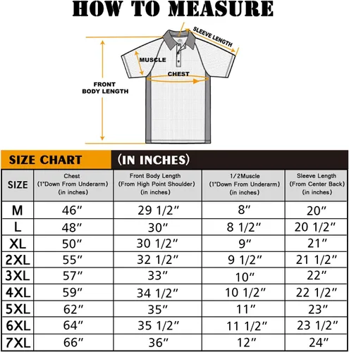 Vista 4 de MOHEEN Men's Polo Shirts Short Sleeve Moisture Wicking Performance Athletic Casual Golf Collared Shirt,Tall SizesM-7XL
