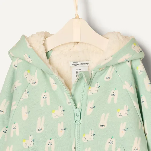 Vista 4 de Tienda Essentials x Sofia Grainge - Sudadera unisex con capucha y cremallera para niños pequeños y bebés
