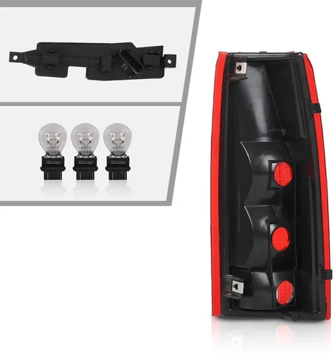 Vista 8 de G-PLUS Juego de luces traseras con bombilla, compatible con Chevy GMC C/K 1500 2500 3500, se ajusta a Chevy Silverado 1988-1999, se ajusta a Chevy