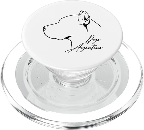 Vista 7 de Funny proud Dogo Argentino profile dog mom dog PopSockets Standard PopGrip
