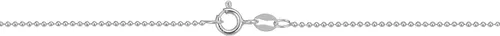 Vista 4 de Kooljewelry Collar de cadena de cuentas de plata chapada en oro amarillo o plata de ley para mujer