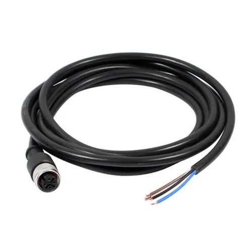 Vista 12 de Elecbee Cable M12 A-Code Conector recto de cabeza hembra individual Cable eléctrico de enchufe de aviación (cable de 12 pines 1M/3.3 pies)