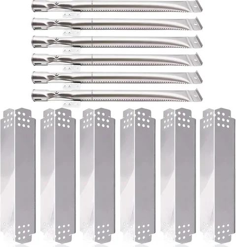 Vista 9 de Hiorucet Piezas de repuesto para parrilla Nexgrill 2 Burner 720-0864, 720-0864M. Reemplazo de placas de calor y quemadores para parrilla Nexgrill