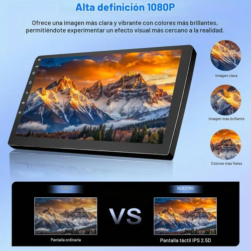 Vista 7 de Android 14 Estéreo de coche para Ford F150 2009-2014, Carplay inalámbrico Android Auto QLED 1280 * 800P pantalla táctil doble DIN receptor IPS, WiFi