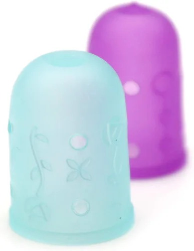 Vista 5 de Clover I Sew for Fun - Juego de dedales flexibles, morado y azul 2