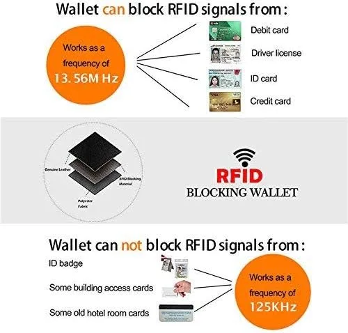 Vista 6 de BAIGIO Billetera de cuero genuino con cremallera alrededor de RFID bloqueo billetera plegable vintage multi tarjetero monedero, Negro -, Cartera Rfid