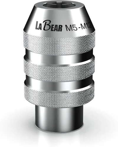Vista 8 de LABEAR Adaptador de portabrocas intercambiable ajustable DR x M13–M19 de 1/2" – Juego de roscas de servicio pesado para roscado manual Securely