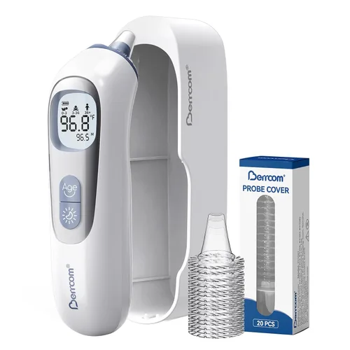 Vista 10 de Berrcom Termómetro digital de oído con punta térmica para todas las edades Azul