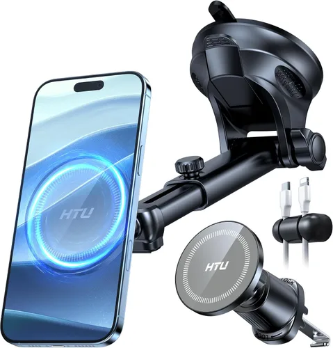Vista 8 de HTU Soporte para teléfono de coche Super Suction Blue