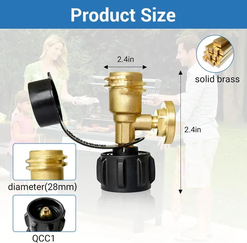 Vista 5 de Indicador de nivel de tanque de propano para tanque de propano LP 5LB-40LB (paquete de 2)