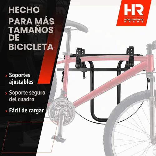Vista 7 de Hollywood Racks SR1 - Soporte para neumáticos de repuesto para 2 bicicletas