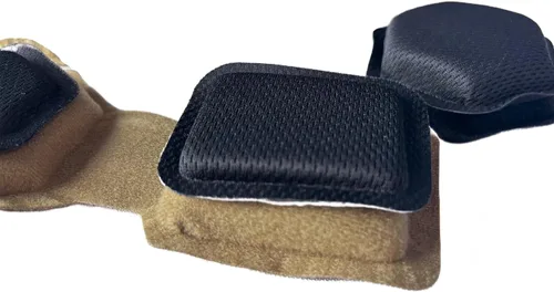 Vista 4 de Almohadillas tácticas para casco, universal Airsoft para exteriores, repuesto interno de espuma viscoelástica, kit de acolchado para casco
