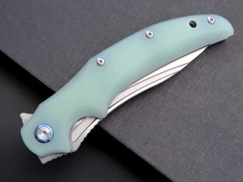 Vista 5 de Eafengrow EF951 Cuchillo plegable, hoja D2 y mango G10 con bloqueo de forro de rodamiento de bolas, cuchillo de bolsillo EDC para supervivencia