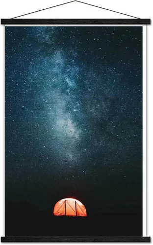 Vista 13 de Trends International Póster de pared Under The Stars, 14.725 x 22.375 pulgadas, versión enmarcada de madera de granero