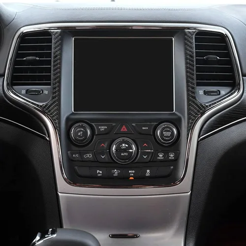 Vista 4 de SUNJIKA - Marco de navegador para Jeep Grand Cherokee 2014-2020 Negro