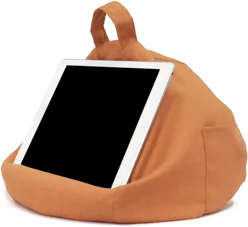 Vista 6 de Soporte para teléfono, soporte de teléfono suave para escritorio, regazo, rodilla, sofá y cama, soporte de almohada para tableta con bolsillo