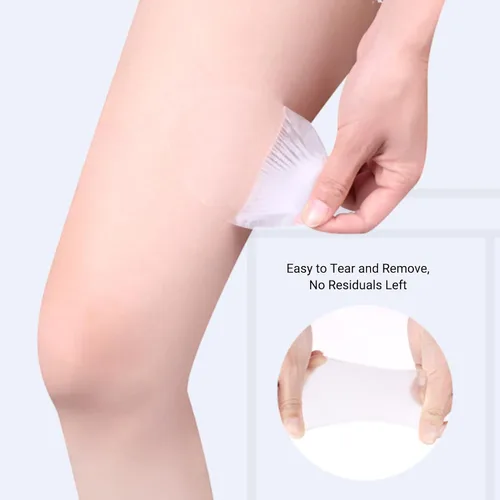 Vista 8 de ZJchao 10 parches de cinta antirozaduras en los muslos, almohadillas antirozaduras, almohadillas transparentes antifricción ultra finas a prueba