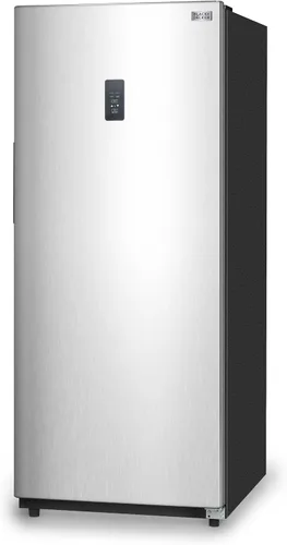 Vista 21 de BLACK+DECKER - Congelador vertical de 8.5 pies cúbicos, congelador de pie con control de temperatura mecánico, congelador vertical con 3 estantes