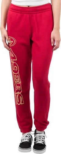 Vista 9 de Ultra Game NFL - Pantalones deportivos de vellón supersuaves para mujer Gris brezo